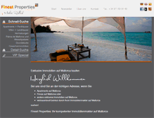 Tablet Screenshot of finestpropertiesmallorca.com